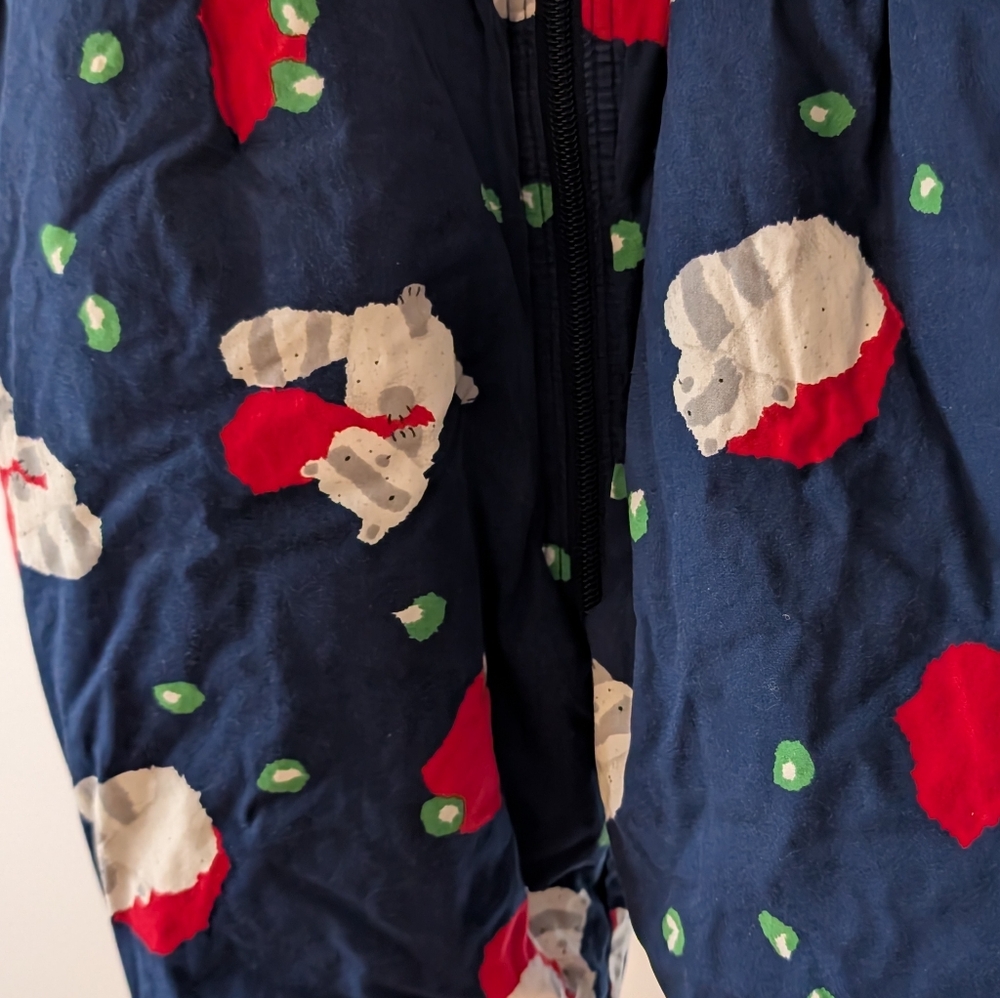 Vintage 90s Marèse Baby Snowsuit 12M | Winter Bunting + Booties - Picture 7 of 10